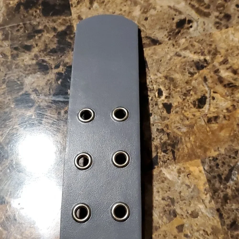 1.5 inch wide gray riveted belt